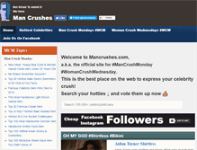 Tablet Screenshot of mancrushes.com